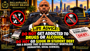 billionaire priest life advice illustrated